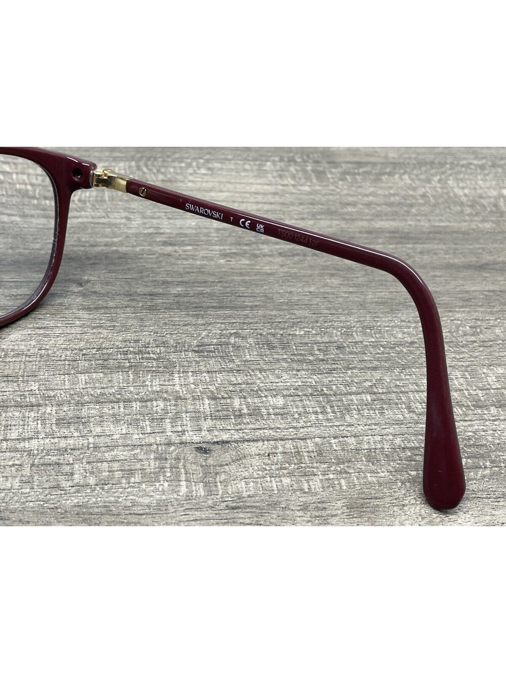 Swarovski Authentic Eyeglasses Frames SK 2002 1008 Maroon / Jeweled 51-17-140 - Picture 8 of 12